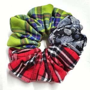 8 for $15 * Jumbo Patch Scrap Scrunchie